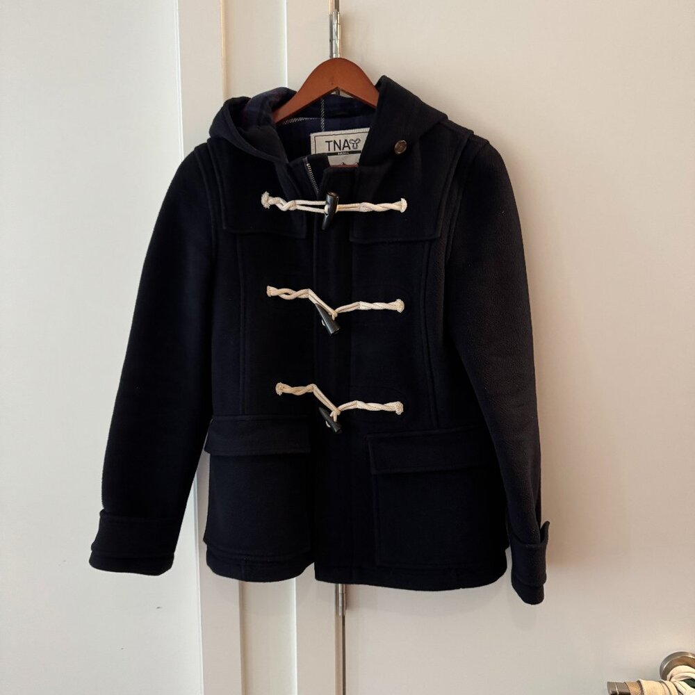 TNA Aritzia wool toggle Duffel Coat size Small Made in Canada